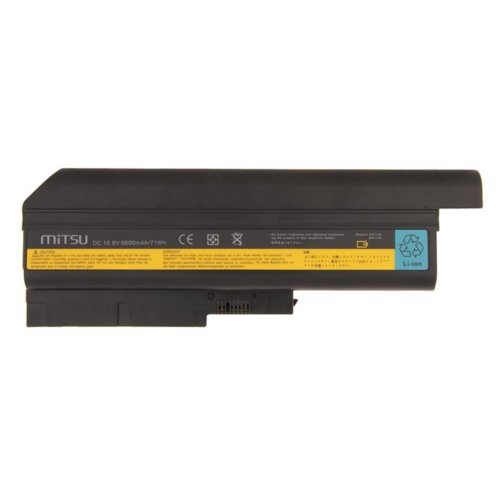 Bateria Mitsu do IBM R60, T60, Z60 6600 mAh (71 Wh) 10.8 - 11.1 Volt