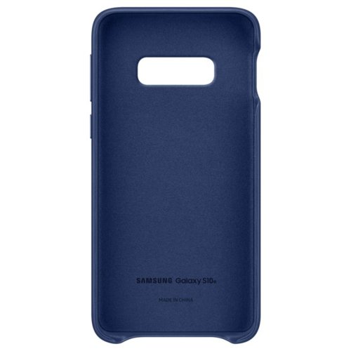 Etui Leather Cover do Galaxy S10e (EF-VG970LNEGWW) skórzane, niebieskie