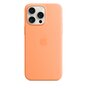 Etui Apple Silicone Case na iPhone 15 Pro Max MagSafe pomarańczowy sorbet