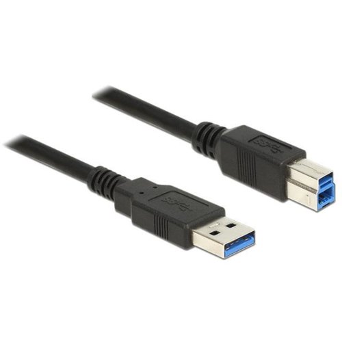 Kabel USB AM-BM 3.0 0.5M czarny Delock
