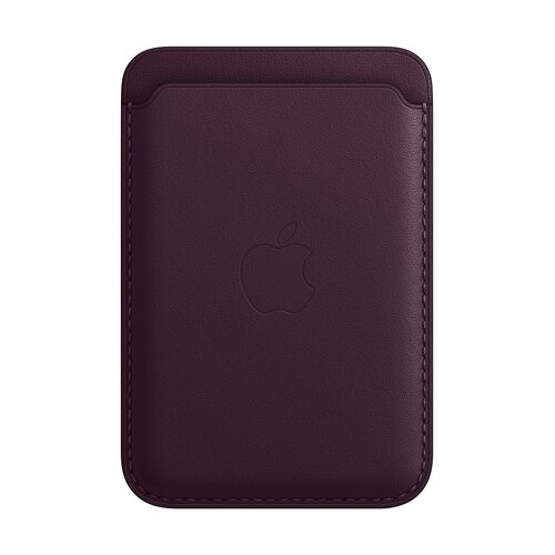 Etui Apple Leather Wallet MagSafe do iPhone Ciemna wiśnia
