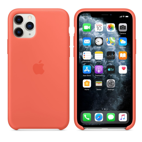 Etui silikonowe do iPhone 11 Pro pomarańczowe