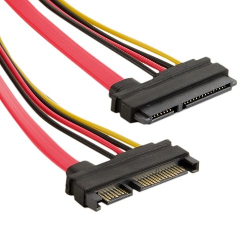 4world Kabel HDD | SATA | 45cm | konektor zasilania LP4 czerwony