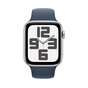 Smartwatch Apple Watch SE GPS 44mm srebrny aluminium + niebieski pasek M/L