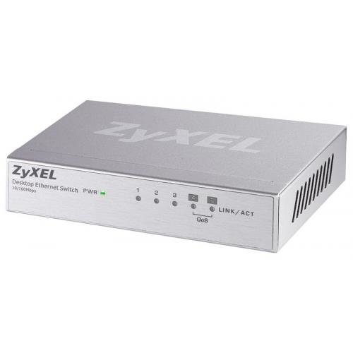 Przełącznik (Switch) ZYXEL ES-105A 5 x 10/100Mbps VIP-port, obudowa metalowa