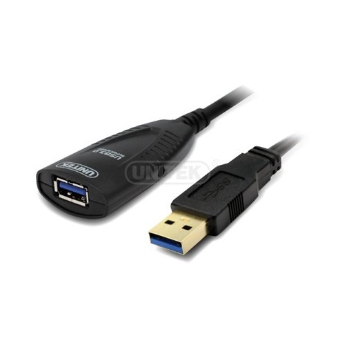 Unitek Przedłużacz aktywny USB 3.0, A (M)-A (F), 5m, czarny