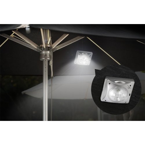 Maclean Lampa solarna 4LED oświetlenie parasola, pod parasol MCE124