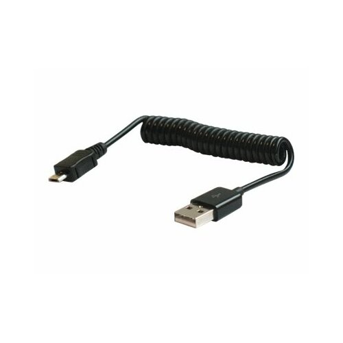 Kabel Spiralny SAVIO CL-11 1m, USB-A męski>USB micro-B