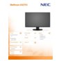 NEC Monitor Multisync EA271U 27 UHD Czarny