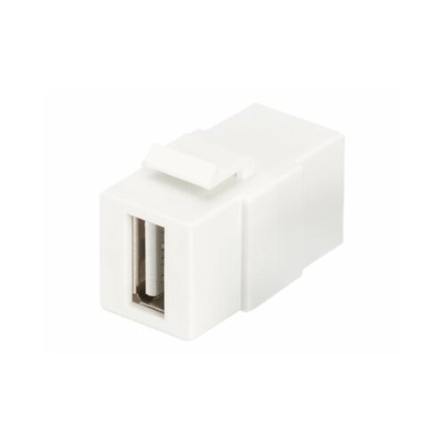 Digitus Moduł Keystone USB 2.0, łącznik do gniazd i pustych paneli, żeński/żeński, biały
