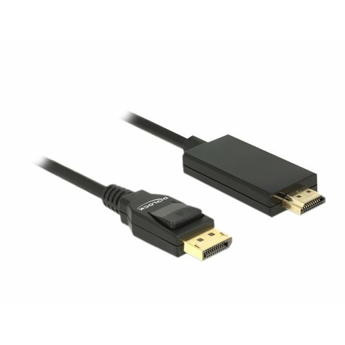 Kabel adapter Delock DisplayPort v1.2A - HDMI M/M 2m 4K czarny