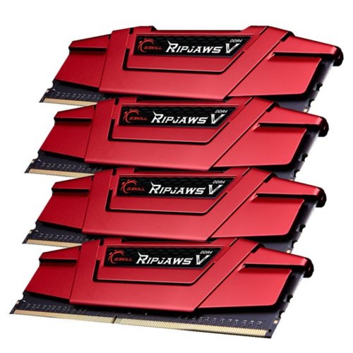 G.SKILL DDR4 16GB (4x4GB) RipjawsV 3000MHz CL15-15-15 XMP2 Red
