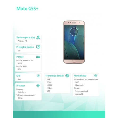 Motorola Moto G5S+ DUAL SIM Blush Gold 3/32GB