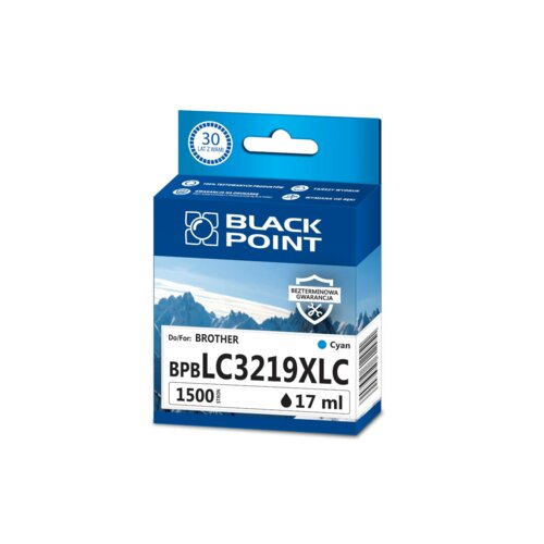 Tusz Black Point BPBLC3219XLC Błękitny (Cyan)