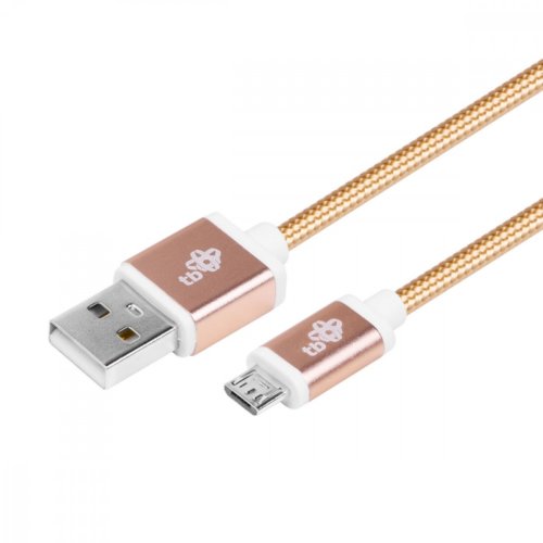 TB Kabel USB-Micro USB 1.5 m złoty sznurek