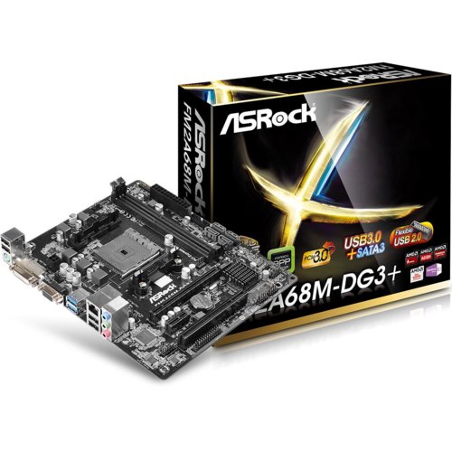 Płyta ASRock FM2A68M-DG3+ /A68H/SATA3/USB3/PCIe3.0/FM2+/mATX