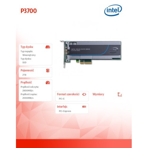 Intel P3700 2.0TB PCIe3.0 SSD 20nm 1/2