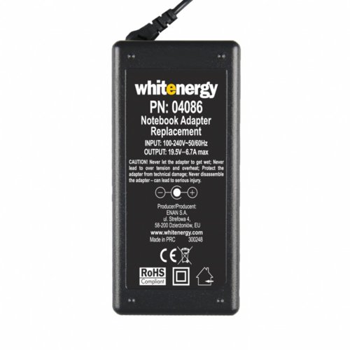 Whitenergy Zasilacz 19.5V | 6.7A 130W wtyk 7.4*5.0mm + pin Dell 04086