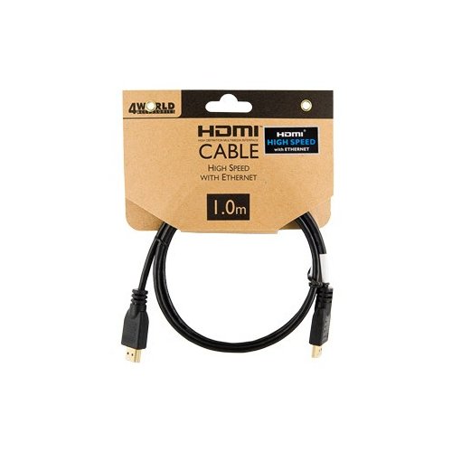 4World Kabel HDMI|High Speed z Ethernetem|1m