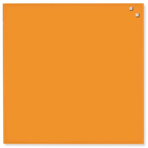 Tablica magnetyczna NAGA 45x45 szklana pomarańczowa