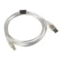 LANBERG Kabel USB 2.0 AM-BM 3M Ferryt przezroczysty