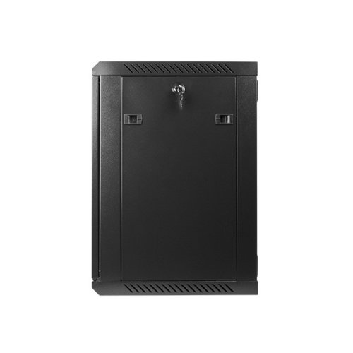 Szafa instalacyjna wisząca 19" 12U 600x450 czarna Lanberg (flat pack)