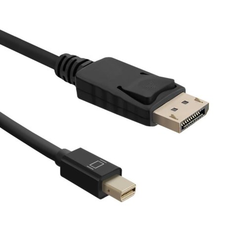 Kabel Qoltec Mini DisplayPort v1.1 męski / DisplayPort v1.1 męski | 1080p | 1,8m