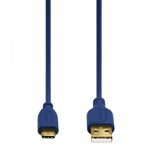 Hama KABEL USB-C - USB 2.0 A FLEXI-SLIM 0.75 M NIEBIESKI