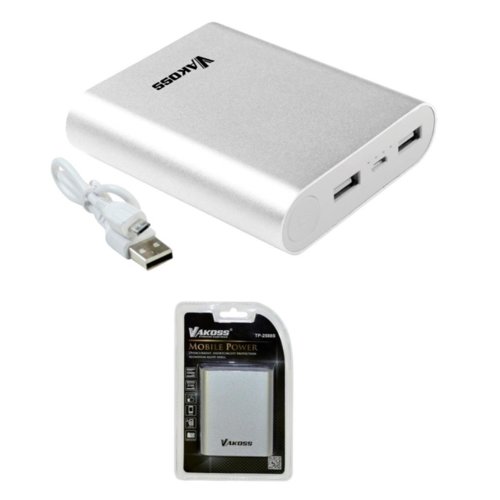 Powerbank Vakoss TP-2588S ( 10400mAh micro USB,USB srebrny )