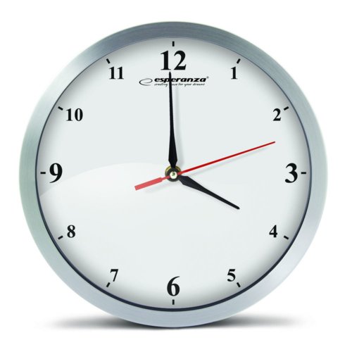 Zegar ścienny Esperanza Detroit EHC009W Biały