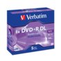 DVD+R DL Verbatim 8x 8.5GB (Jewel Case 5) MATT SILVER
