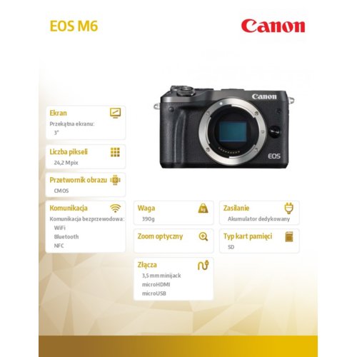 Canon EOS M6 BK BODY 1724C002AA