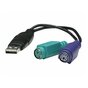Kabel adapter Manhattan USB/2xPS2 mini LX 0,15m