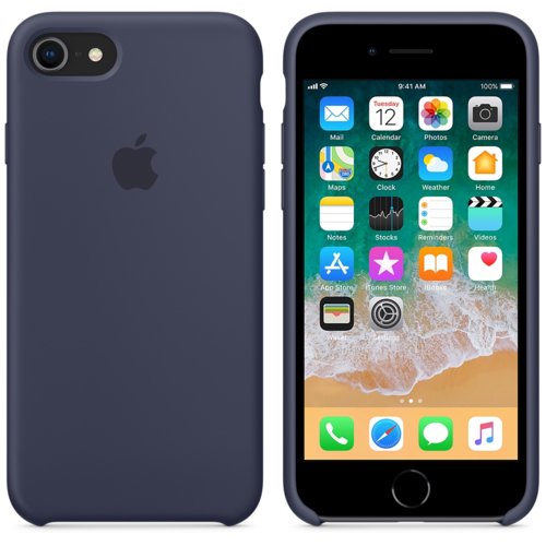 Apple iPhone 8 / 7 Silicone Case MQGM2ZM/A - Midnight Blue