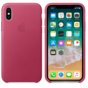 Apple iPhone X Leather Case MQTJ2ZM/A Pink Fuchsia