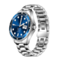 Smartwatch Garett Men 4S srebrno-niebieski, stalowy
