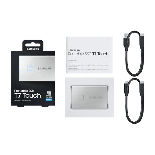 Dysk zewnętrzny Samsung SSD T7 1TB MU-PC1T0S/WW srebrny