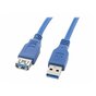 LANBERG Przedłużacz kabla USB 3.0 AM-AF niebieski 1.8M