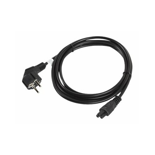 LANBERG Kabel zasilający Laptop (MIKI) IEC 7/7 - IEC 320 C5 3M VDE czarny