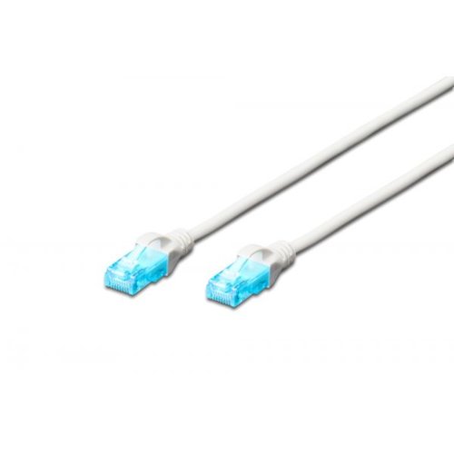 Patch cord DIGITUS UTP kat. 5e 1m PVC szary