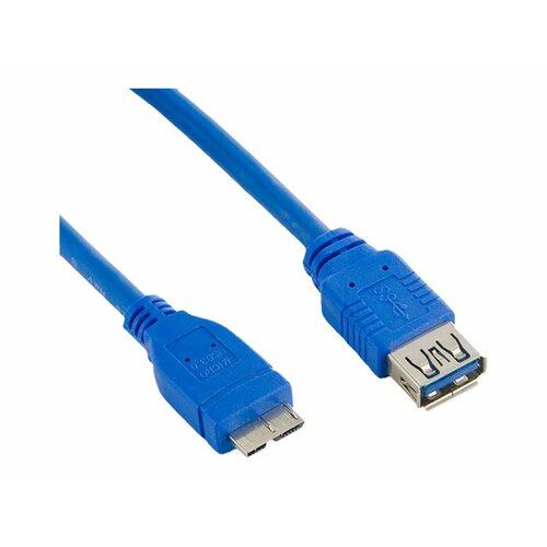 4world Kabel USB 3.0 AF- Micro BM 4.0m|niebieski
