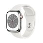 Smartwatch Apple Watch Series 8 GPS + Cellular srebrno-biały