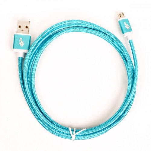 TB Kabel USB-Micro USB 1.5 m błękitny sznurek