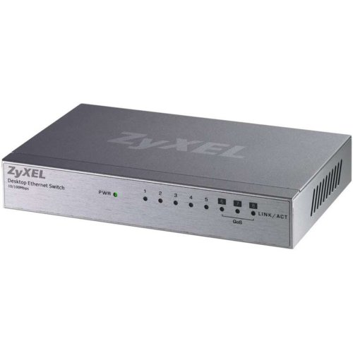 Przełącznik (Switch) ZYXEL ES-108A 8 x 10/100Mbps VIP-port, obudowa metalowa