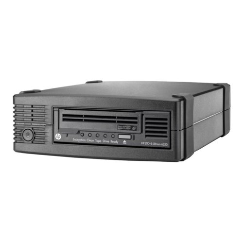 Hewlett Packard Enterprise StoreEver LTO-6 Ultrium 6250 SAS External Tape Drive with (5) LTO-6 Media/TVlite E7W39A