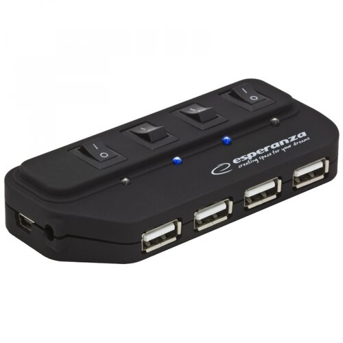 HUB USB Esperanza EA127 4-portowy