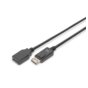 ASSMANN Kabel przedłużający DisplayPort 1.2 z zatrzaskiem Typ DP/DP M/Ż czarny 2m