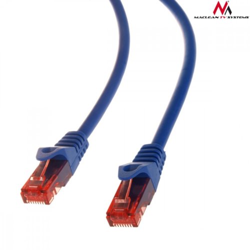 Maclean Kabel patchcord cat6 0,5m niebieski MCTV-300N