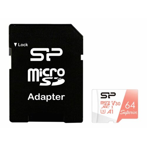 Karta pamięci Silicon Power Superior Micro SDXC 64GB SP064GBSTXDV3V20SP