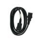 4World Przedłużacz Power cord extension cord 3| 1,8m|black